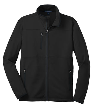 Port Authority Pique Fleece Jacket (Black)