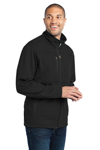 Port Authority Pique Fleece Jacket (Black)