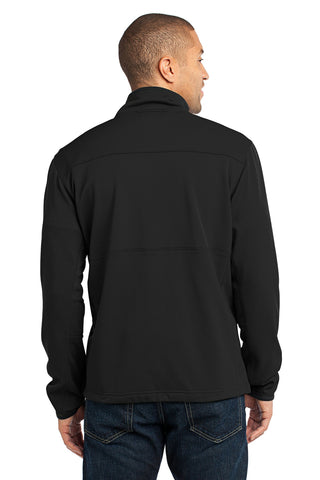 Port Authority Pique Fleece Jacket (Black)