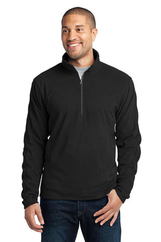 Port Authority Microfleece 1/2-Zip Pullover (Black)