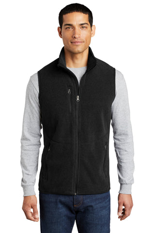 Port Authority R-Tek Pro Fleece Full-Zip Vest (Black/ Black)