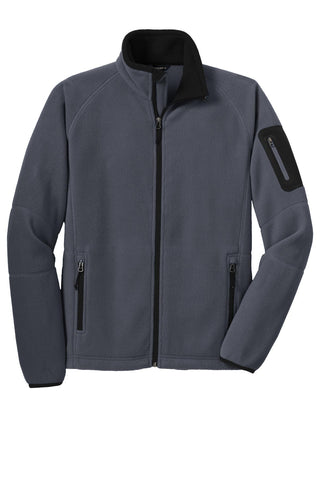 Port Authority Enhanced Value Fleece Full-Zip Jacket (Battleship Grey/ Black)