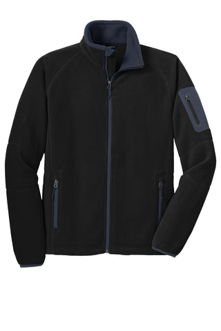Port Authority Enhanced Value Fleece Full-Zip Jacket (Black/ Battleship Grey)