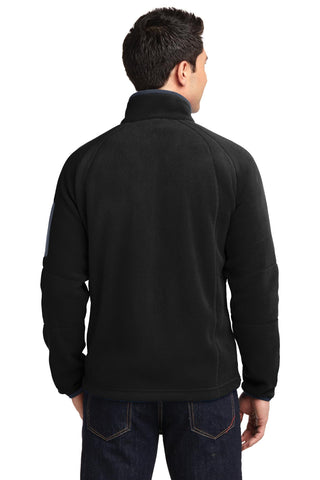 Port Authority Enhanced Value Fleece Full-Zip Jacket (Black/ Battleship Grey)
