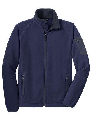 Port Authority Enhanced Value Fleece Full-Zip Jacket (Navy/ Battleship Grey)