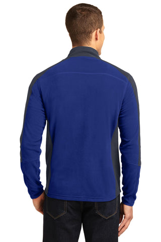 Port Authority Colorblock Microfleece Jacket (Patriot Blue/ Battleship Grey)