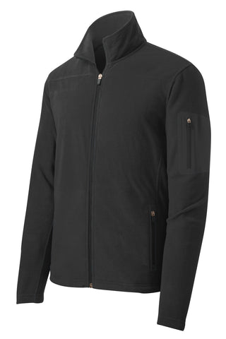 Port Authority Summit Fleece Full-Zip Jacket (Black/ Black)