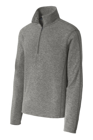 Port Authority Heather Microfleece 1/2-Zip Pullover (Pearl Grey Heather)