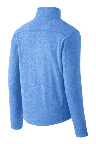 Port Authority Heather Microfleece Full-Zip Jacket (Light Royal Heather)