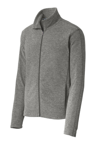 Port Authority Heather Microfleece Full-Zip Jacket (Pearl Grey Heather)