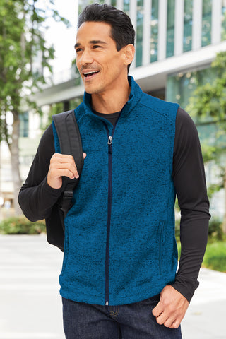 Port Authority Sweater Fleece Vest (Grey Heather)