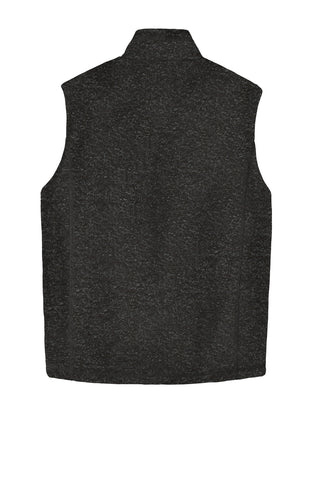 Port Authority Sweater Fleece Vest (Black Heather)