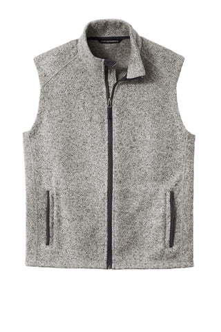 Port Authority Sweater Fleece Vest (Grey Heather)