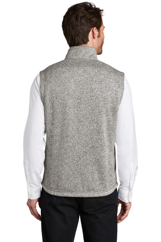 Port Authority Sweater Fleece Vest (Grey Heather)