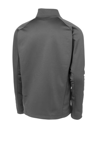 Sport-Tek Sport-Wick Fleece 1/4-Zip Pullover (Dark Smoke Grey/ Black)