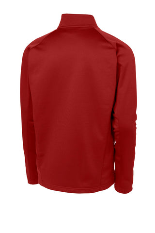 Sport-Tek Sport-Wick Fleece 1/4-Zip Pullover (Deep Red/ Silver)