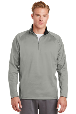 Sport-Tek Sport-Wick Fleece 1/4-Zip Pullover (Silver/ Black)