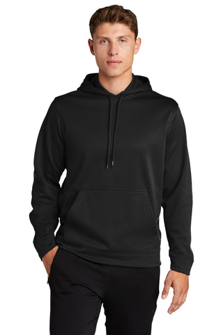 Sport-Tek Sport-Wick Fleece Hooded Pullover (Black)