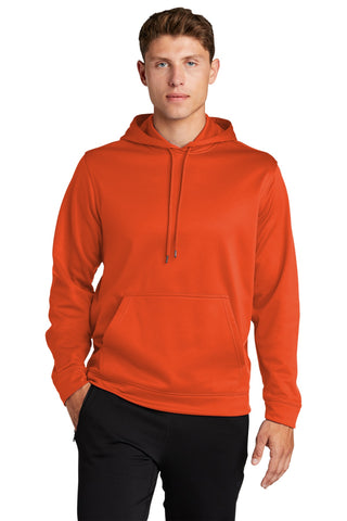 Sport-Tek Sport-Wick Fleece Hooded Pullover (Deep Orange)