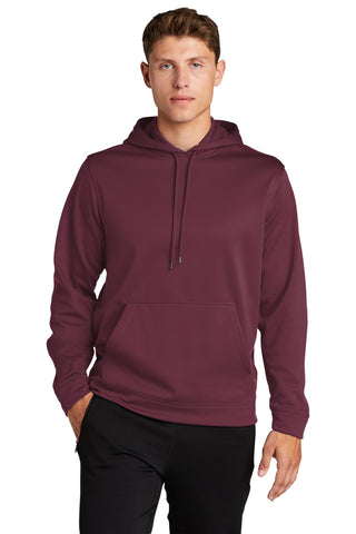 Sport-Tek Sport-Wick Fleece Hooded Pullover (Maroon)