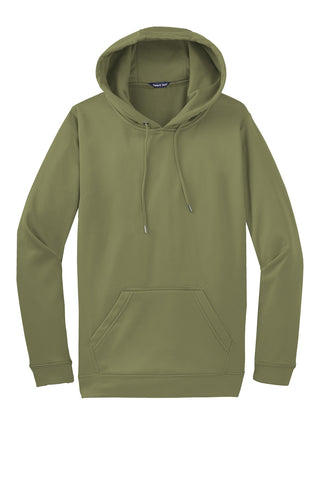 Sport-Tek Sport-Wick Fleece Hooded Pullover (Olive Drab Green)