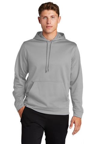 Sport-Tek Sport-Wick Fleece Hooded Pullover (Silver)