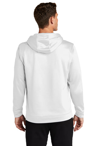 Sport-Tek Sport-Wick Fleece Hooded Pullover (White)