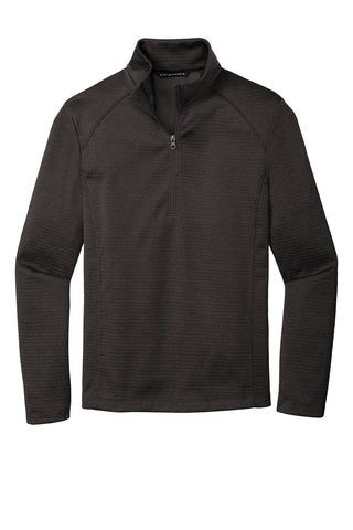 Port Authority Diamond Heather Fleece 1/4-Zip Pullover (Dark Charcoal Heather)