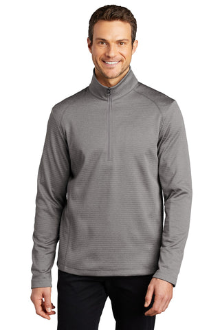 Port Authority Diamond Heather Fleece 1/4-Zip Pullover (Gusty Grey Heather)