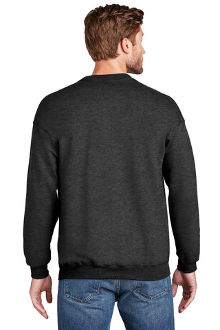 Hanes Ultimate Cotton Crewneck Sweatshirt (Charcoal Heather**)