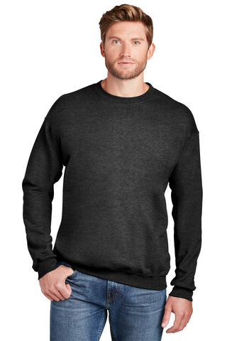 Hanes Ultimate Cotton Crewneck Sweatshirt (Charcoal Heather**)
