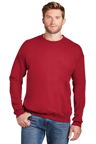 Hanes Ultimate Cotton Crewneck Sweatshirt (Deep Red)
