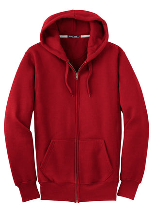 Sport-Tek Super Heavyweight Full-Zip Hooded Sweatshirt (Red)