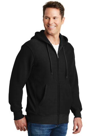 Sport-Tek Super Heavyweight Full-Zip Hooded Sweatshirt (Black)