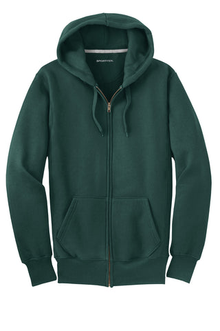 Sport-Tek Super Heavyweight Full-Zip Hooded Sweatshirt (Dark Green)