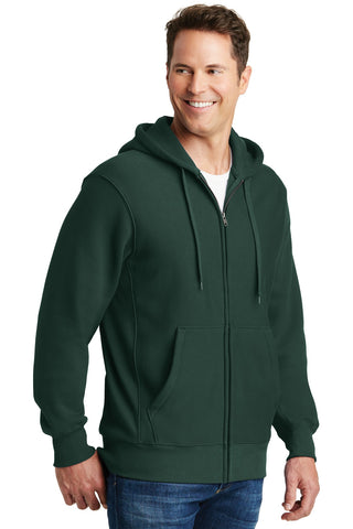 Sport-Tek Super Heavyweight Full-Zip Hooded Sweatshirt (Dark Green)