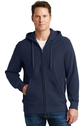 Sport-Tek Super Heavyweight Full-Zip Hooded Sweatshirt (True Navy)