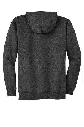Hanes Ultimate Cotton Full-Zip Hooded Sweatshirt (Charcoal Heather)