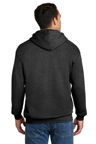 Hanes Ultimate Cotton Full-Zip Hooded Sweatshirt (Charcoal Heather)