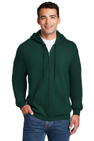 Hanes Ultimate Cotton Full-Zip Hooded Sweatshirt (Deep Forest)