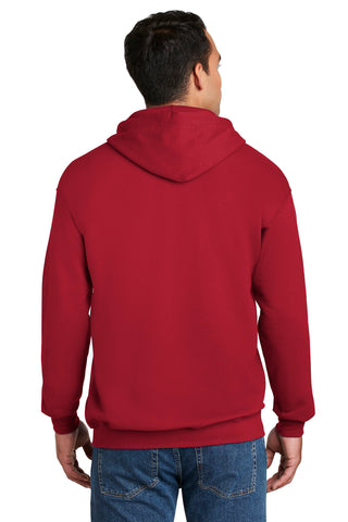 Hanes Ultimate Cotton Full-Zip Hooded Sweatshirt (Deep Red)