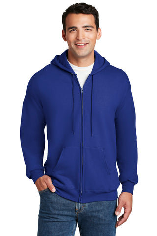 Hanes Ultimate Cotton Full-Zip Hooded Sweatshirt (Deep Royal)