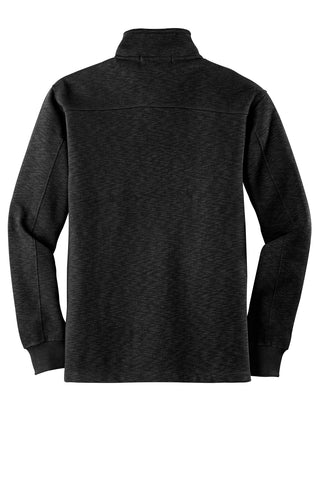 Port Authority Slub Fleece 1/4-Zip Pullover (Black)