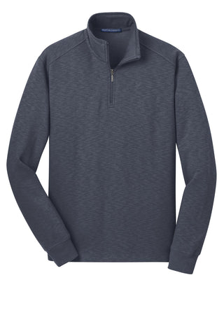 Port Authority Slub Fleece 1/4-Zip Pullover (Slate Grey)