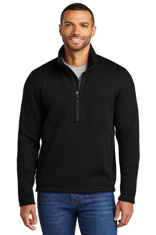 Port Authority Arc Sweater Fleece 1/4-Zip (Deep Black)