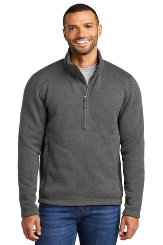 Port Authority Arc Sweater Fleece 1/4-Zip (Grey Smoke Heather)