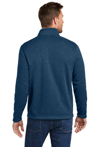 Port Authority Arc Sweater Fleece Jacket (Insignia Blue Heather)