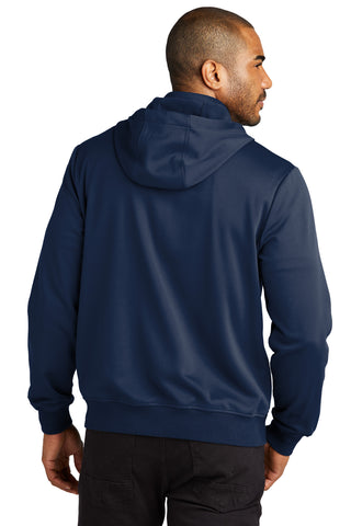 Port Authority Smooth Fleece Hooded Jacket (River Blue Navy)