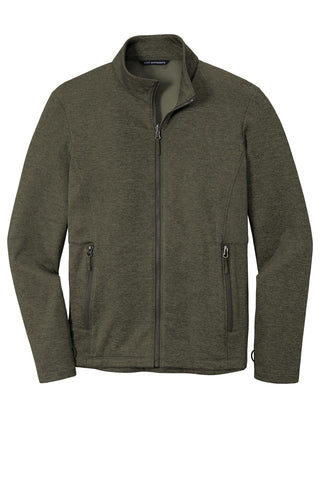 Port Authority Collective Striated Fleece Jacket (Deep Olive Heather)