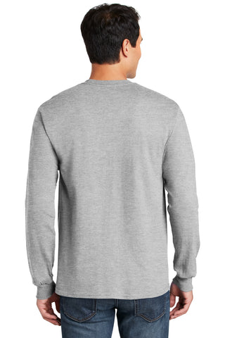 Gildan Ultra Cotton 100% US Cotton Long Sleeve T-Shirt (Ash)